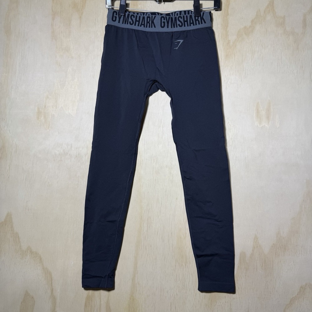 Gymshark Compression Leggings Women's Medium Black Gray Workout‎ Pants